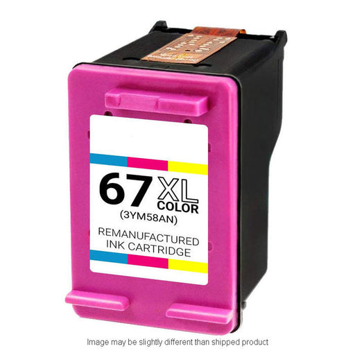 HP Remanufactured HP 67XL Black High Yield Ink Cartridge, 200 Page Yield (3YM58AN)