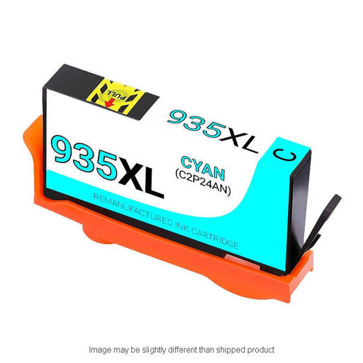 HP Remanufactured HP 935XL Cyan High Yield Ink Cartridge, 825 Page Yield (C2P24AN)