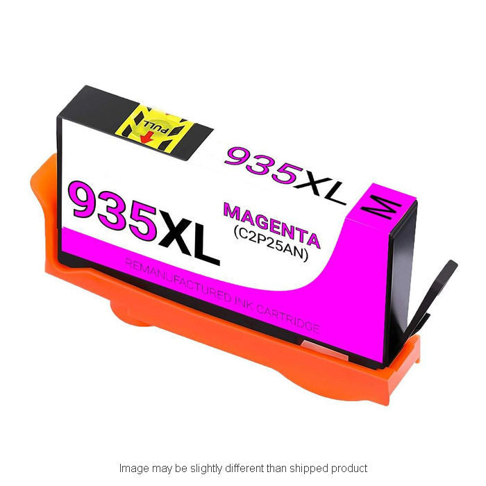 HP Remanufactured HP 935XL Magenta High Yield Ink Cartridge, 825 Page Yield (C2P25AN)
