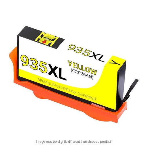 HP Remanufactured HP 935XL Yellow High Yield Ink Cartridge, 825 Page Yield (C2P26AN)