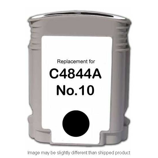 HP Remanufactured HP 10 Black High Yield Ink Cartridge, 2,200 Page Yield (C4844A)