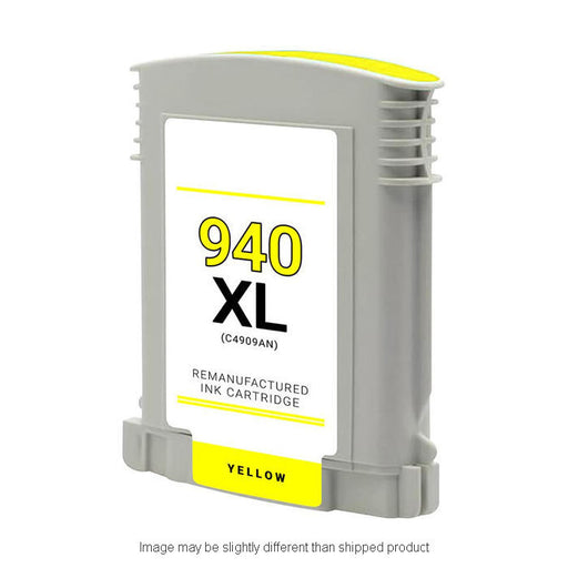 HP Remanufactured HP 940XL Yellow High Yield Ink Cartridge, 1,400 Page Yield (C4909AN)