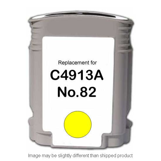 HP Remanufactured HP 82 Yellow High Yield Ink Cartridge (C4913A)