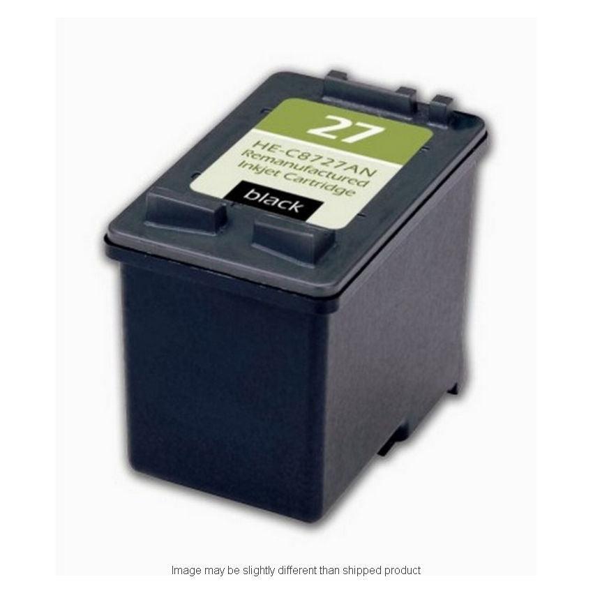 HP Remanufactured HP 27 Black Standard Yield Ink Cartridge, 280 Page Yield (C8727A)