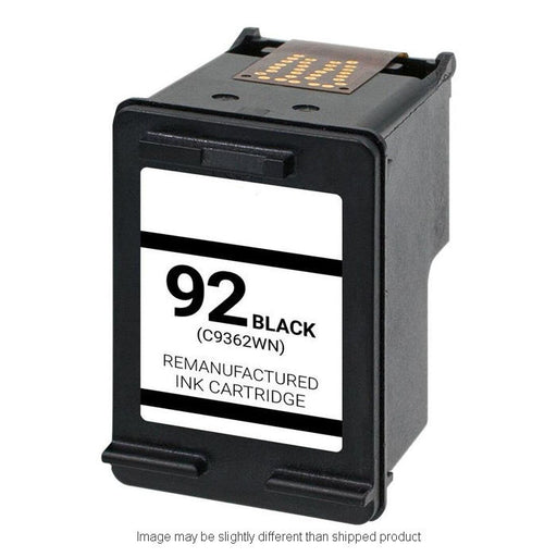 HP Remanufactured HP 92 Black Ink Cartridge, 165 Page Yield (C9362WN)