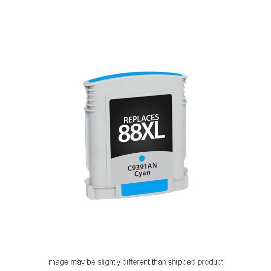 HP Remanufactured HP 88XL Cyan High Yield Ink Cartridge, 1,700 Page Yield (C9391AN)