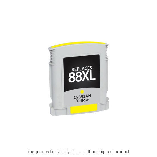 HP Remanufactured HP 88XL Yellow High Yield Ink Cartridge, 1,700 Page Yield (C9393AN)