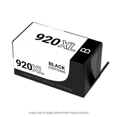HP Remanufactured HP 920XL Black High Yield Ink Cartridge, 1,200 Page Yield (CD975AN)