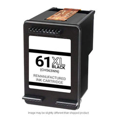 HP Remanufactured HP 61XL Black High Yield Ink Cartridge, 480 Page Yield (CH563WN)