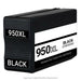 HP Remanufactured HP 950XL Black High Yield Ink Cartridge, 2,300 Page Yield (CN045AN)