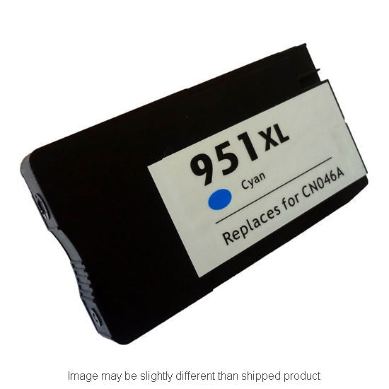 HP Remanufactured HP 951XL Cyan High Yield Ink Cartridge, 1,500 Page Yield (CN046AN)