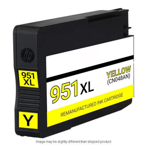 HP Remanufactured HP 951XL Yellow High Yield Ink Cartridge, 1,500 Page Yield (CN048AN)