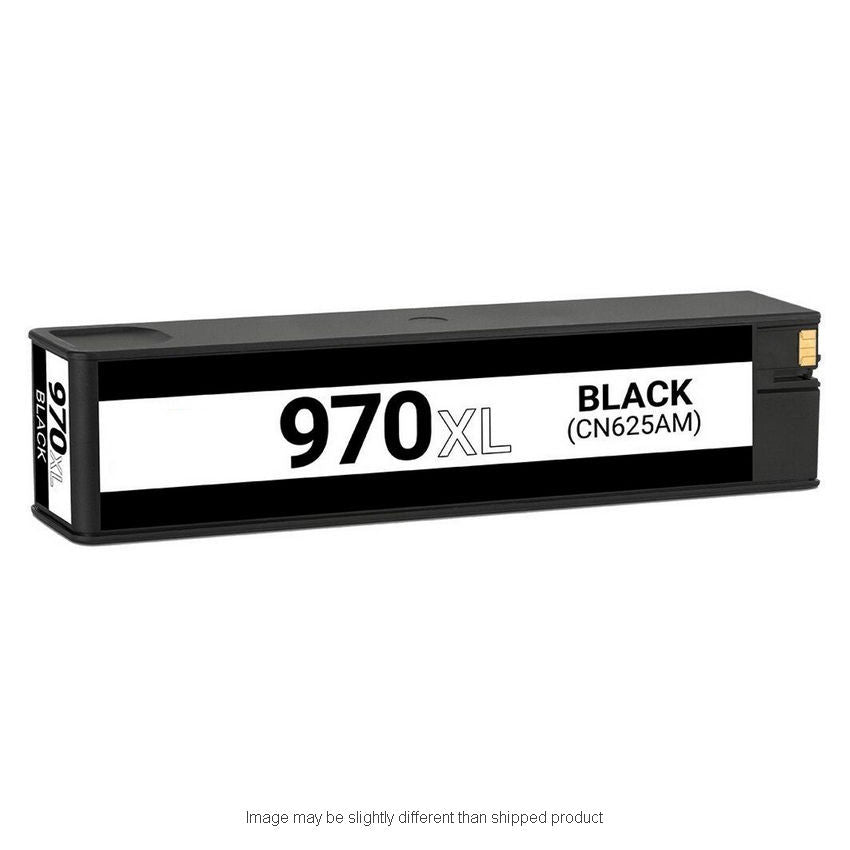HP Remanufactured HP 970XL Black High Yield Ink Cartridge, 9,200 Page Yield (CN625AM)