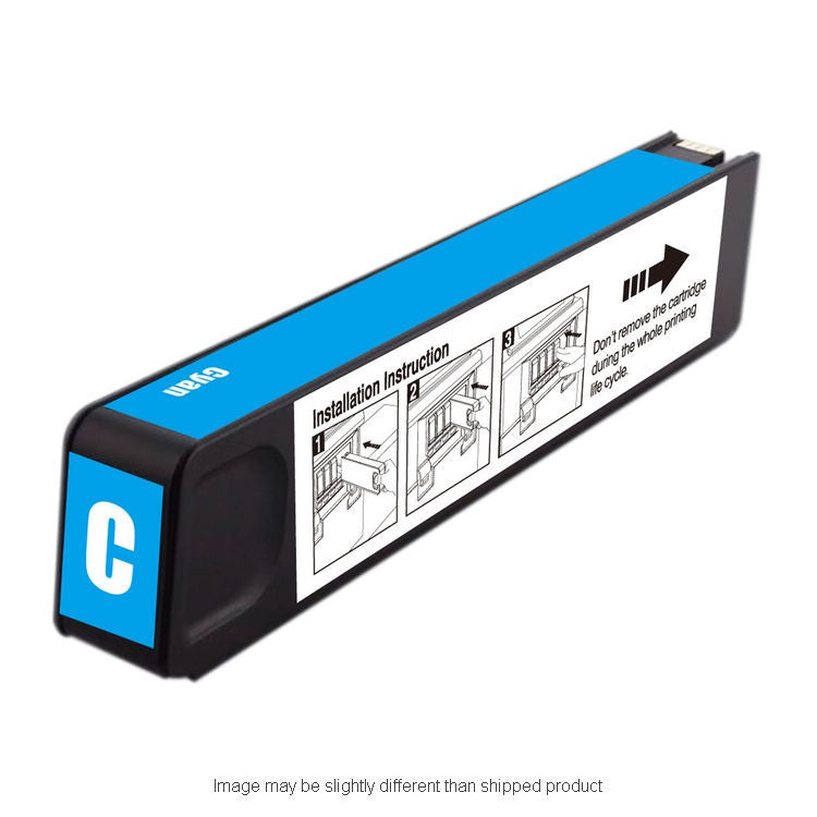 HP Remanufactured HP 971XL Cyan High Yield Ink Cartridge, 6,600 Page Yield (CN626AM)