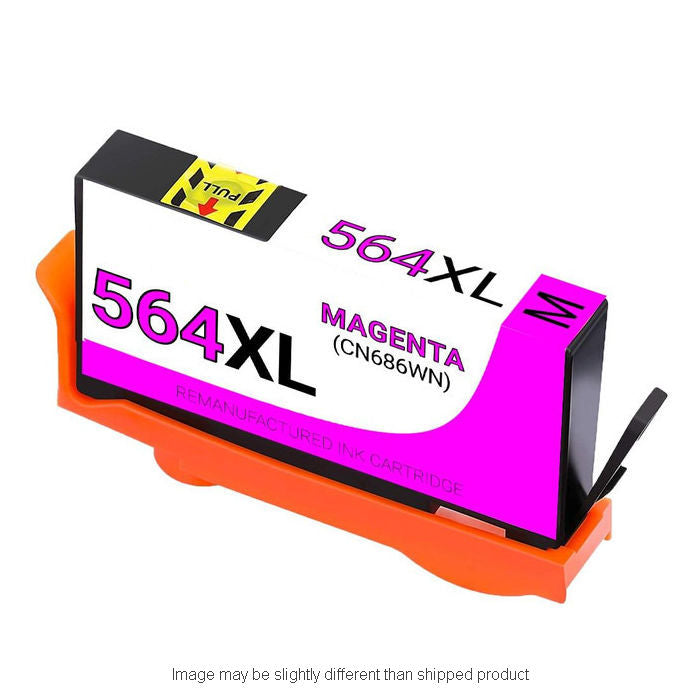 HP Remanufactured HP 564XL Magenta High Yield Ink Cartridge, 750 Page Yield (CN686WN)