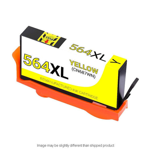 HP Remanufactured HP 564XL Yellow High Yield Ink Cartridge, 750 Page Yield (CN687WN)