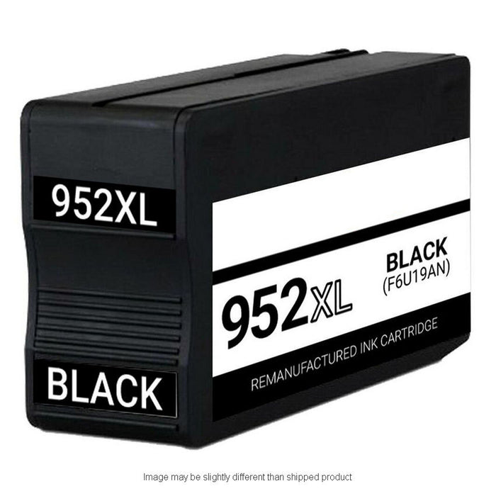HP Remanufactured HP 952XL Black High Yield Ink Cartridge, 2,000 Page Yield (F6U19AN)