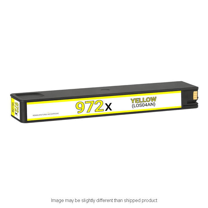 HP Remanufactured HP 972 Yellow High Yield Ink Cartridge, 7,000 Page Yield (L0S04AN)
