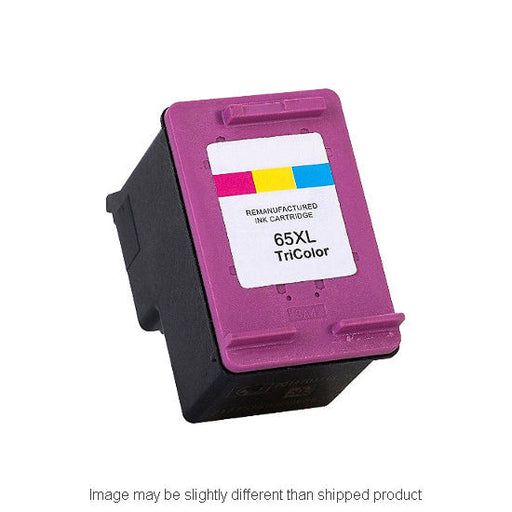 HP Remanufactured HP 65XL Tri-Color High Yield Ink Cartridge, 300 Page Yield (N9K03AN)