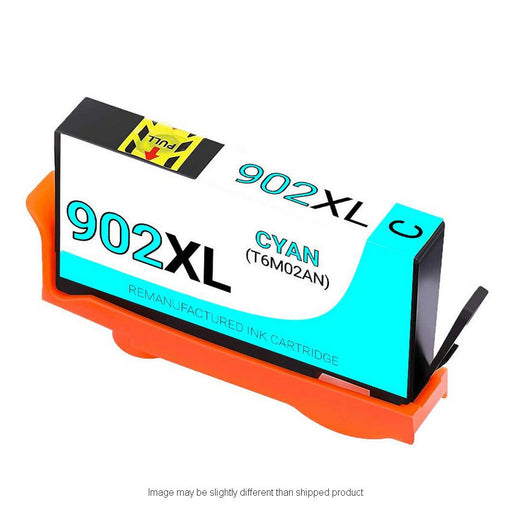 HP Remanufactured HP 902XL Cyan High Yield Ink Cartridge, 750 Page Yield (T6M02AN)