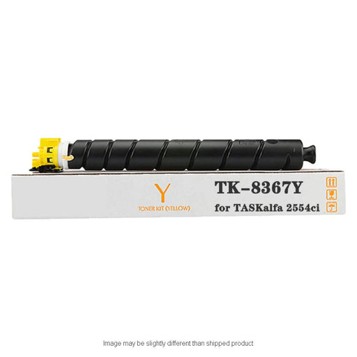 Kyocera Compatible TK8367 Yellow Toner Cartridge, 12,000 Page Yield (TK8367)