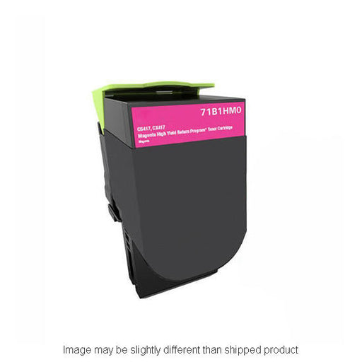 Lexmark Remanufactured 71B Magenta Toner Cartridge, 3,500 Page Yield (71B0H30)