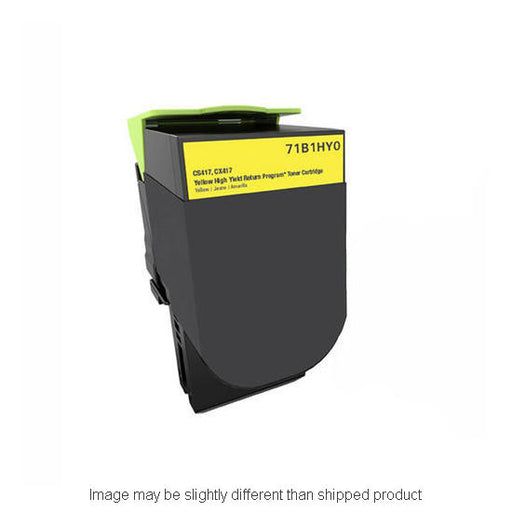 Lexmark Remanufactured 71B Yellow Toner Cartridge, 3,500 Page Yield (71B0H40)