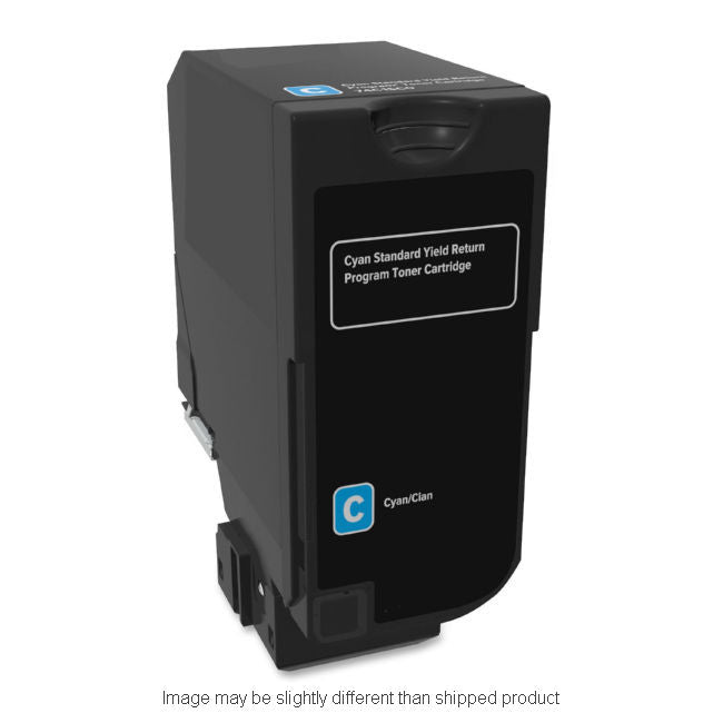 Lexmark Remanufactured 74C Cyan Toner Cartridge, 7,000 Page Yield (74C1SC0)