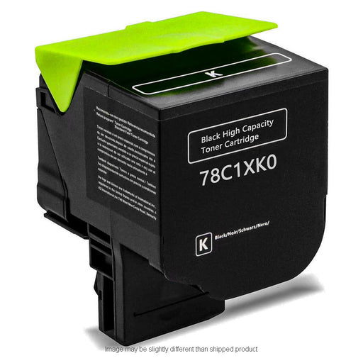 Lexmark Remanufactured 78C Black Toner Cartridge, 8,500 Page Yield (78C1XK0)