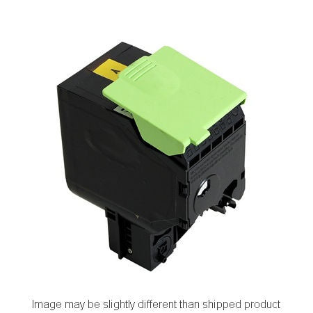 Lexmark Remanufactured 80C Yellow Toner Cartridge, 4,000 Page Yield (80C1XY0)