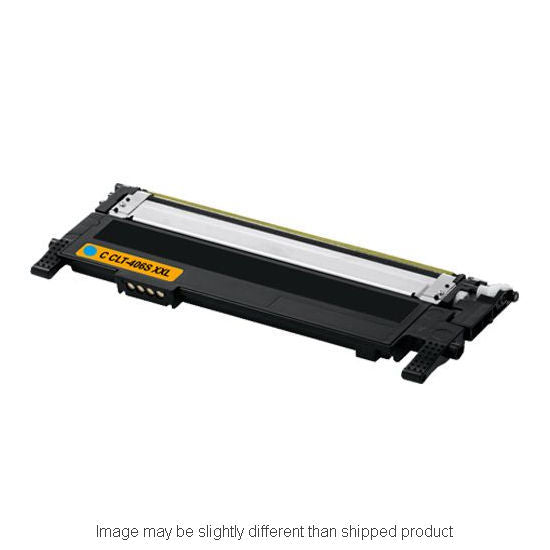 Samsung Compatible CLT-C406S Cyan Toner Cartridge, 1,000 Page Yield (CLT-C406S)
