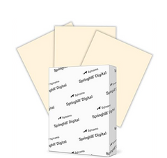 Springhill Digital Index Colors, 8.5" x 11" Carton Copy Paper, 90 lbs., Ivory (IVRY), 250 Sheets/Ream (#55100)