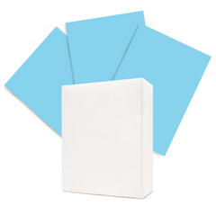 American Eagle 8.5" x 11" Color Copy Paper, 20 lbs., Blue, 500 Sheets/Ream (47710501)