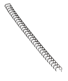 Fellowes Wire Binding Spines, 9/16 in, Black, 25/Pack (5255601)