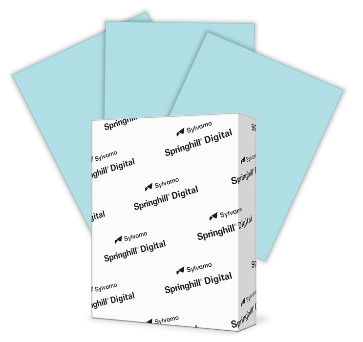 Springhill Digital Vellum Bristol Cover Colors, 11" x 17" Carton Copy Paper, 67 lbs., Blue (BLUE), 250 Sheets/Ream (#026004)