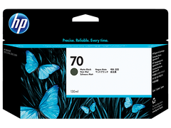HP 70 130-ml Matte Black DesignJet Ink Cartridge, C9448A