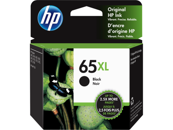HP High Yield 65XL Black Original Ink Cartridge, N9K04AN#140