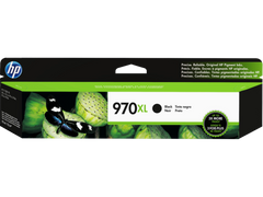 HP 970XL High Yield Black Original Ink Cartridge, CN625AM