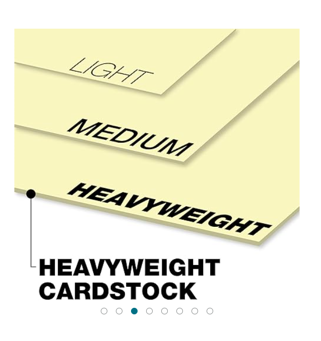Springhill Digital Index Colors, 8.5" x 11" Carton Copy Paper, 110 lbs., Canary (CAN), 250 Sheets/Ream (#35300)