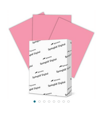 Springhill Digital Index Colors, 8.5" x 11" Carton Copy Paper, 90 lbs., Cherry, 250 Sheets/Ream (SGH075100)