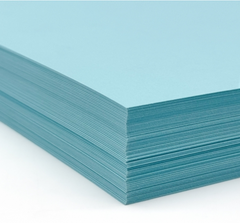 Domtar Lettermark Blue Vellum Bristol Cardstock, 11" x 17", 67 lb, 250 Sheets/Pack (94333)