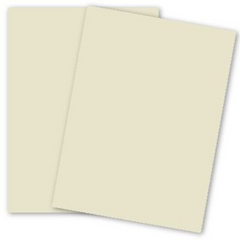 Domtar Lettermark Cream Vellum Bristol Cardstock, 8.5" x 11", 67 lb, 250 Sheets/Pack (94345)