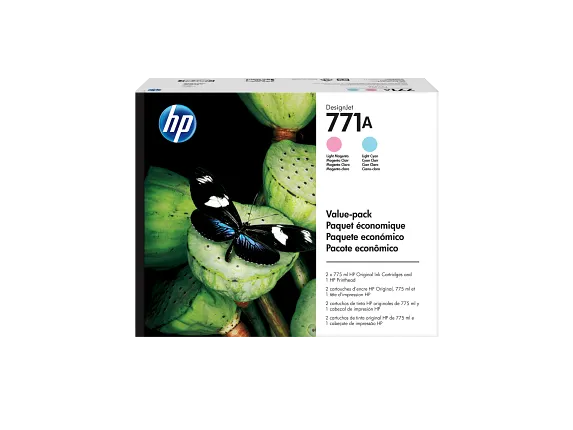HP 771A 775-ml Light Gray DesignJet Ink Cartridge, B6Y22A