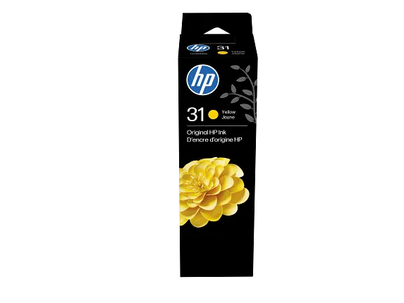 HP 31 70-ml Yellow Original Ink Bottle, 1VU28AN (1VU28AN)