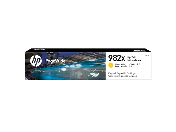 HP 982X High Yield Yellow Original PageWide Cartridge, T0B29A