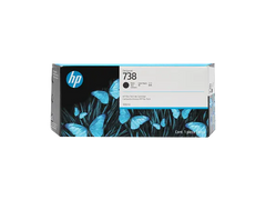 HP 738 300-ml Black DesignJet Ink Cartridge, 498N8A