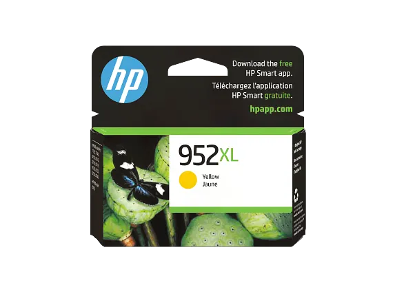 HP 952XL High Yield Yellow Original Ink Cartridge, L0S67AN#140