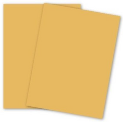 Domtar Lettermark Goldenrod Vellum Bristol Cardstock, 11" x 17", 67 lb, 250 Sheets/Pack (94349)