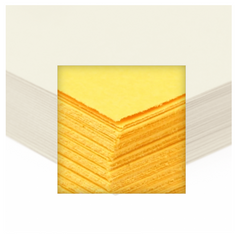 Domtar Lettermark Goldenrod Vellum Bristol Cardstock, 11" x 17", 67 lb, 250 Sheets/Pack (94349)