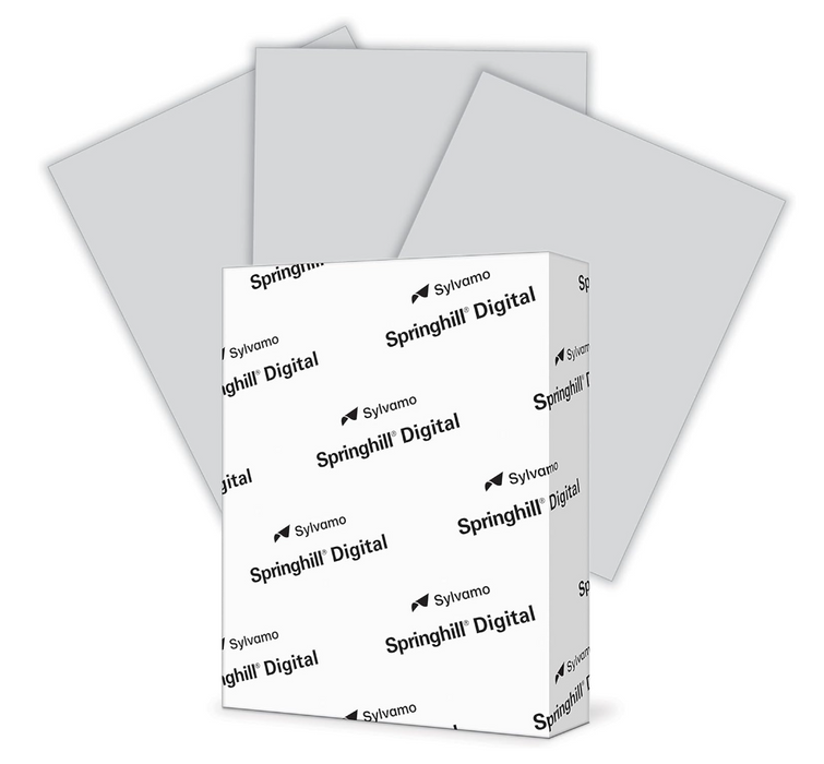 Springhill Digital Vellum Bristol Cover Colors, 11" x 17" Carton Copy Paper, 67 lbs., Gray (GRAY), 250 Sheets/Ream (#066004)